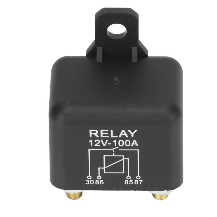 Relais De Démarrage Voiture 12V 100A - En Plastique Et Alliage Argent, Pour Voitures, Camions, Motos, Camping-cars