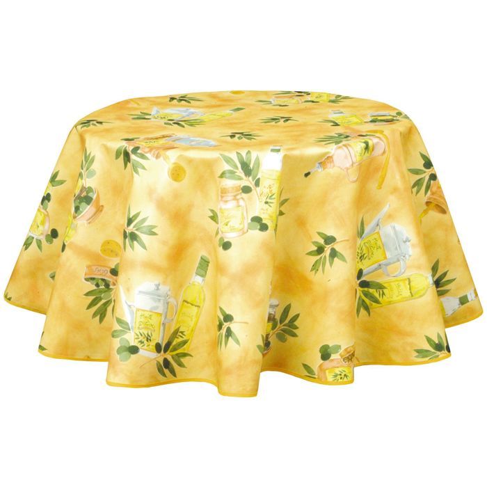 Nappe Ronde Toile Ciree Cdiscount Maison