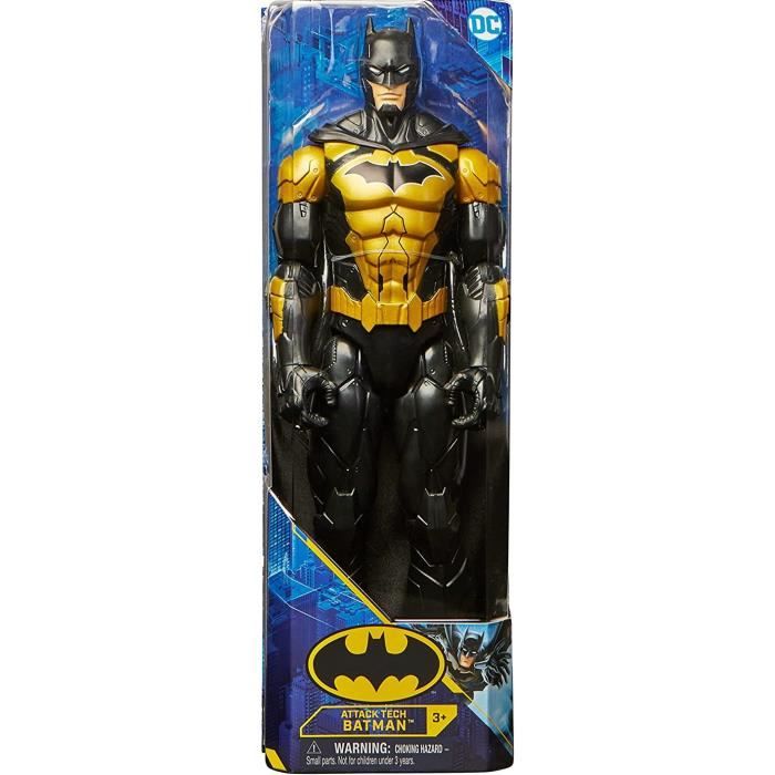 Figurine DC Batman costume or et noir 30 cm Super Heros Personnage Articule Marvel Jouet Set garcon 1 carte Animaux