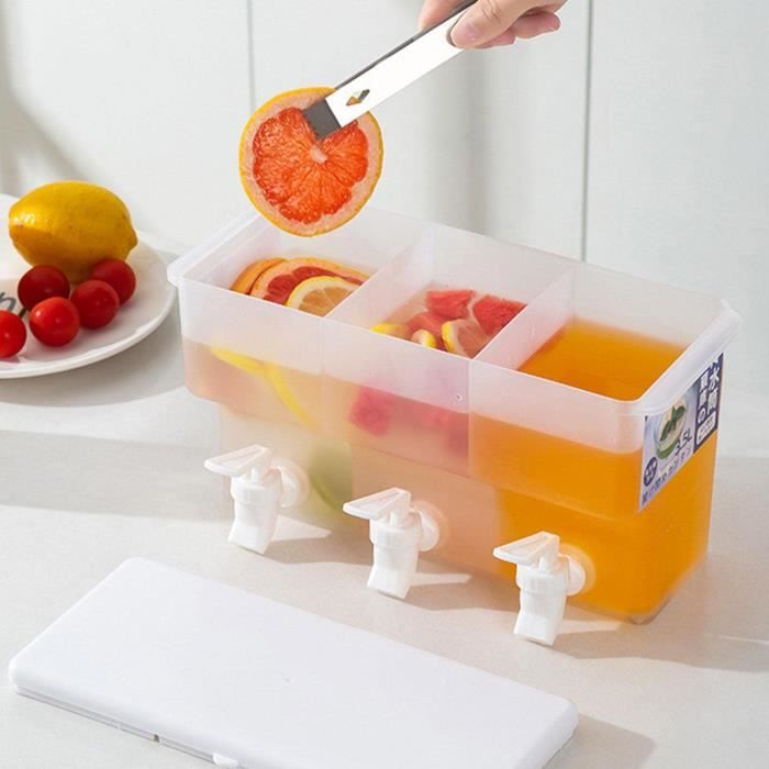 Distributeur De Boissons Avec Robinet 3,5 L - Pour Réfrigérateur, Pique-nique, Fêtes - Rafraîchit Les Boissons - Polypropylène