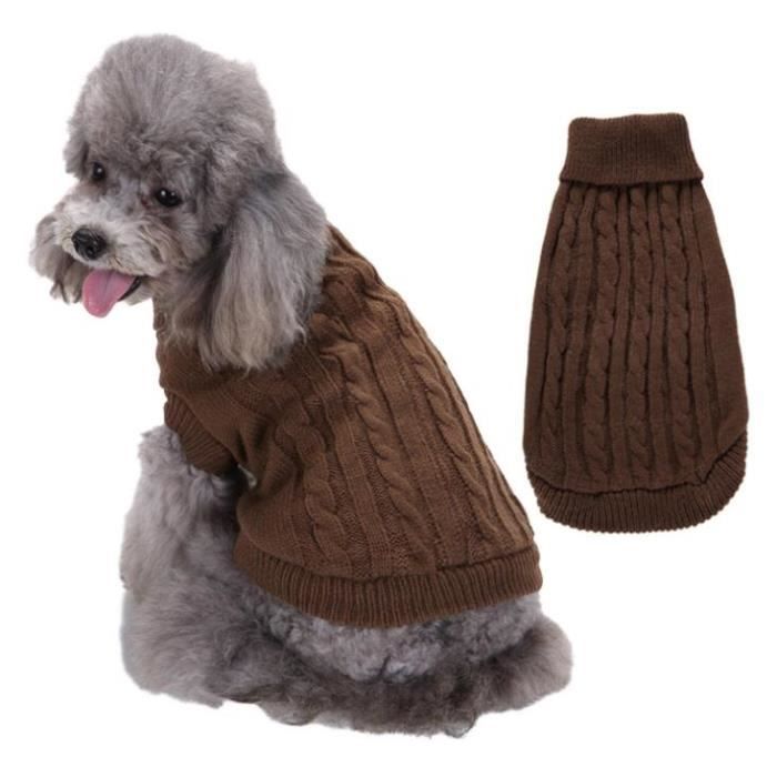 Comparer les prix de S-marron Manteau pour chien