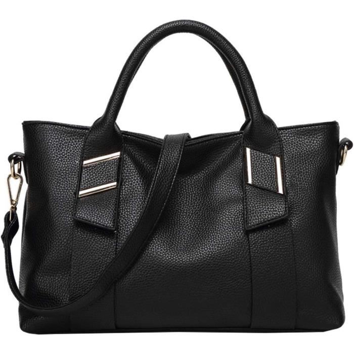 Jocose Moose sac à main femme shopper noir grand sac femme élégant pour