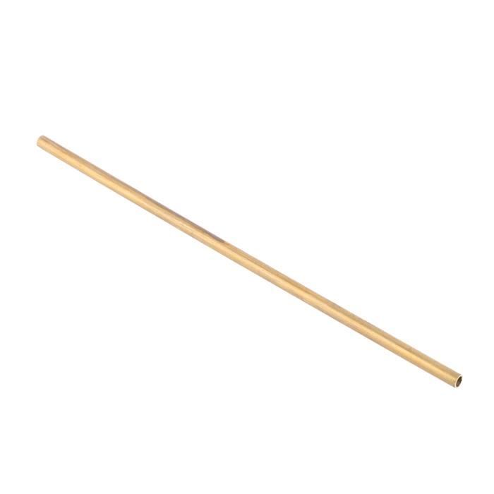 Tube Laiton Creux Rond - Ø 38mm, épaisseur 1mm, Longueur 500mm, état Dur, Pour Modélisme, Bricolage, Usinage