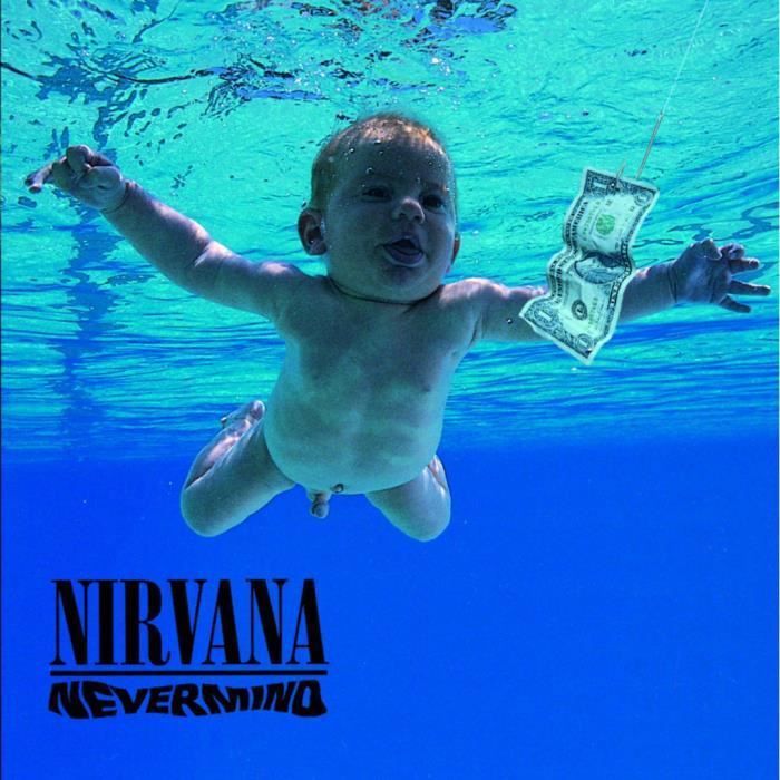 Poster Affiche Nirvana Kurt Cobain Rock Grunge Album Cover Nevermind 31cm x  31cm - Cdiscount Maison