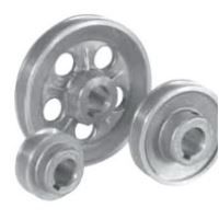 Poulie aluminium diamètre 80 mm alésage 24 mm