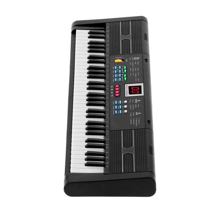 Clavier Piano Électrique 61 Touches Weikeya Avec Microphone - USB Karaoké Multifonction Pour Enfants Et Adultes