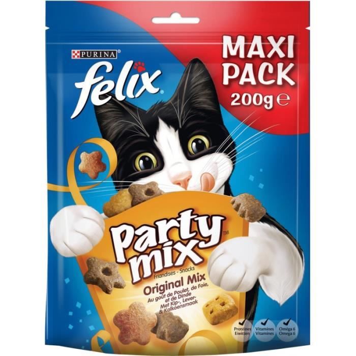 Meilleurs prix pour Friandise - FELIX - Party Mix Original 200G - Lot de 4 - Pour chats adultes - Conservation fraîche et sèche