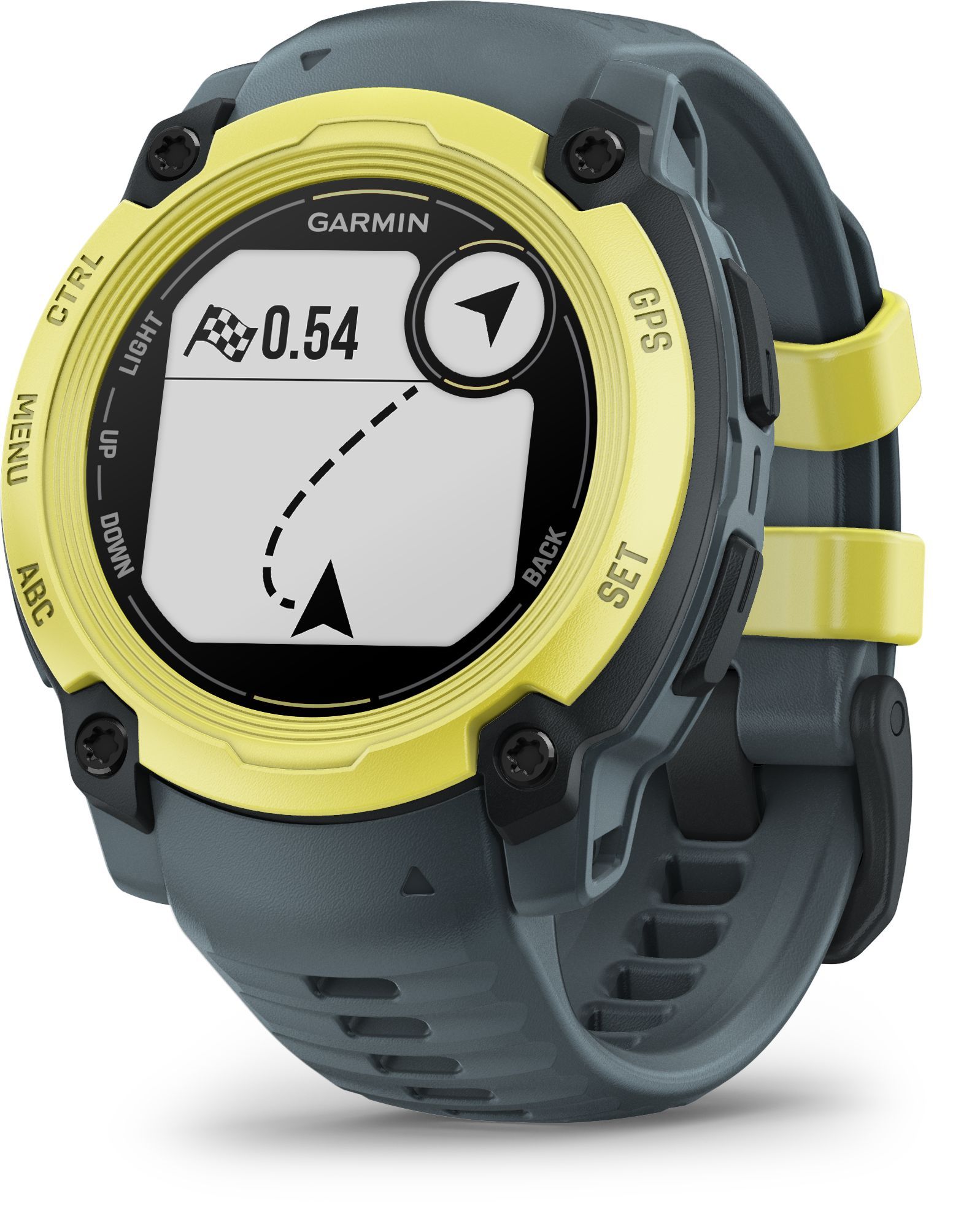 Montre connectée sport - GARMIN - Instinct E - 40 mm - Citron vert/ Bleu nuit