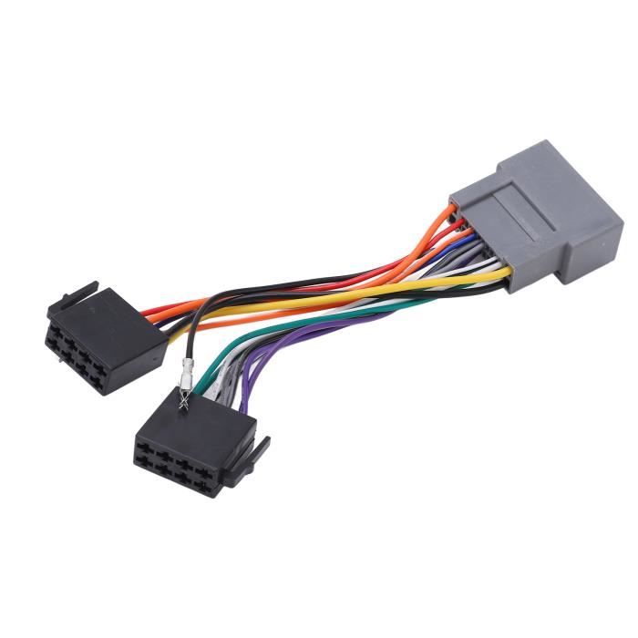 VGOL Faisceau De Câblage ISO Adaptateur Autoradio 16 Broches - Compatible Mazda Depuis 2001 - 19 Cm