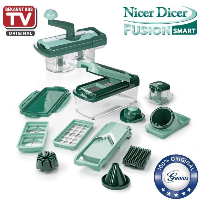 Genius Nicer Dicer Fusion smart Set de 23 piéces Mandoline Julienne Connu de la