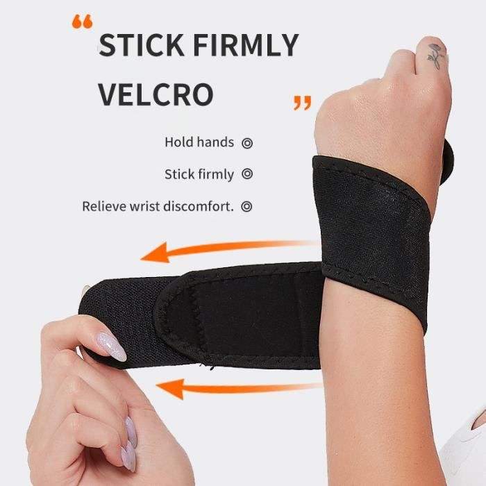 Protège poignets - KEEJAA - BLACK - Gants de protection - Pour hommes et femmes - Basket-ball