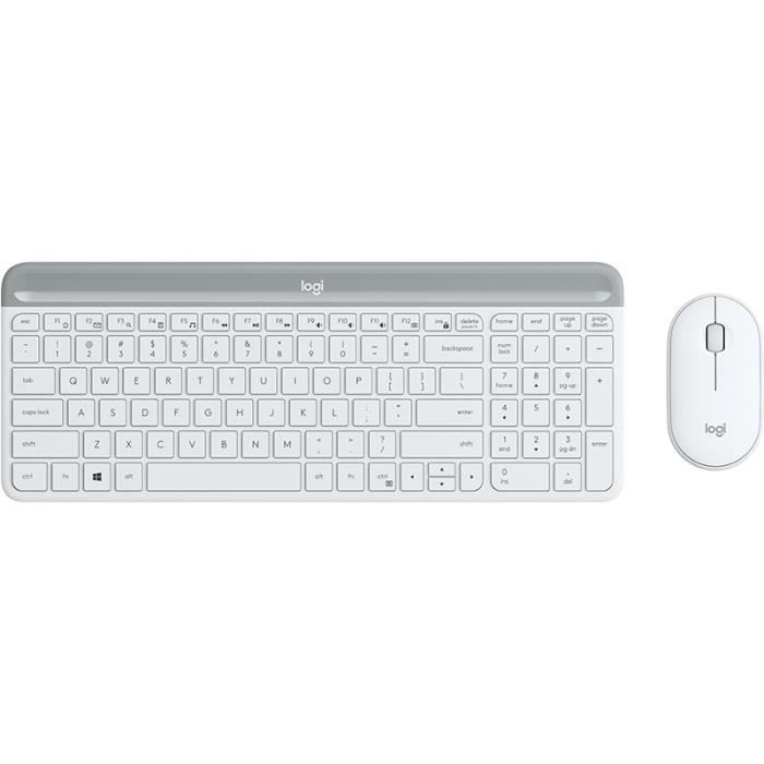Logitech MK470 clavier RF sans fil QWERTZ Allemand Blanc
