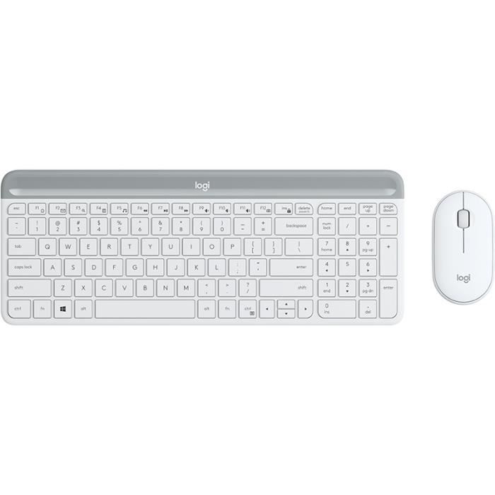 Clavier sans fil – Logitech – MK470 – QWERTZ – Blanc – RF sans fil