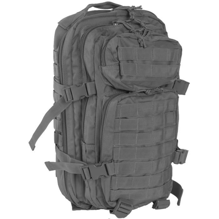 Sac à dos tactique - MIL-TEC - US Assault Pack Petite - 20L - 2 compartiments - 2 poches avant zippées