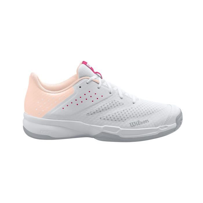 chaussures de tennis de tennis femme wilson kaos stroke 2.0 - white/scal - 41