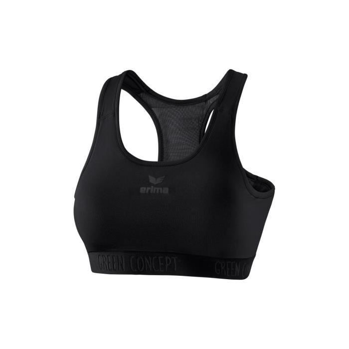Erima Brassière de sport femme respirante - dos nageur évacuation dhumidité - noir Erima Brassière de sport femme respirante - dos nageur évacuation dhumidité - noir