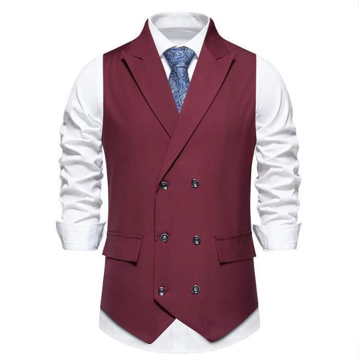 Gilet de costume rouge homme new arrivals