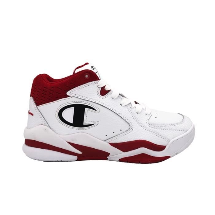 CHAMPION SNEAKERS ZONE MID ACTION BIANCO ROSSO NERO S20903-S19-WW001 (41 -  BIANCO) Bianco - Cdiscount Chaussures