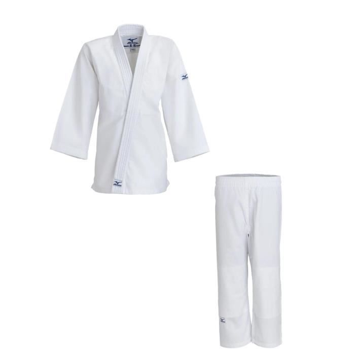 Kimono de judo - Mizuno - Shiro no belt - Enfant - Taille élastiquée - Logo cousu Kimono de judo - Mizuno - Shiro no belt - Enfant - Taille élastiquée - Logo cousu