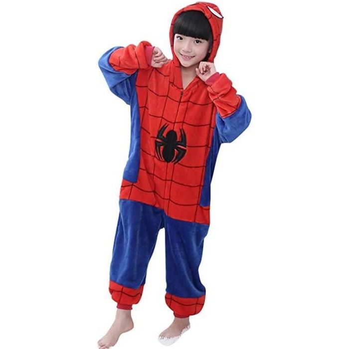 SPIDER-MAN - Ensemble de Pyjama Polaire Garçon Hiver chaud