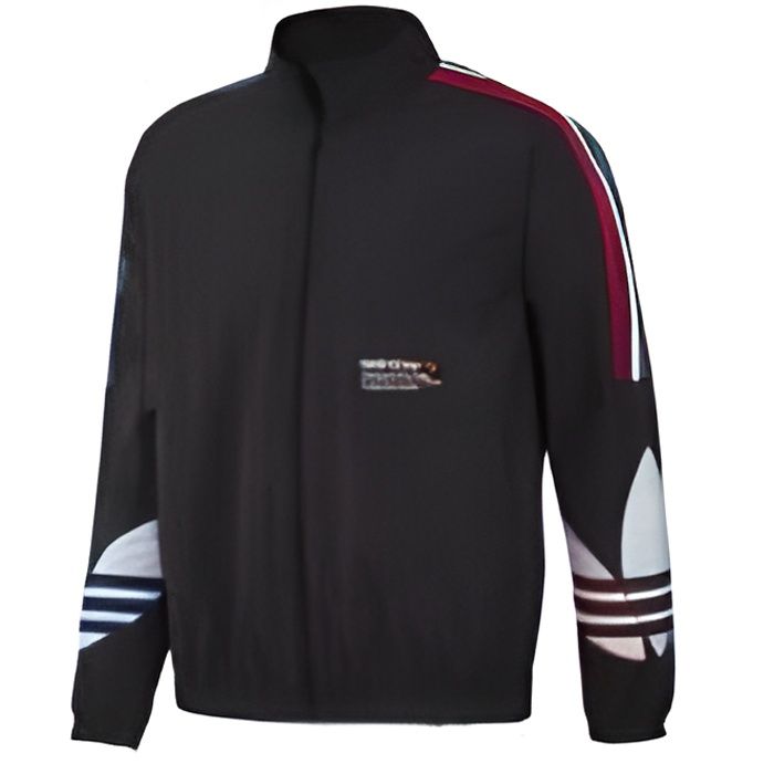 Veste de survetement adidas Originals ADICOLOR TRICOLOR Homme Manches longues Noir
