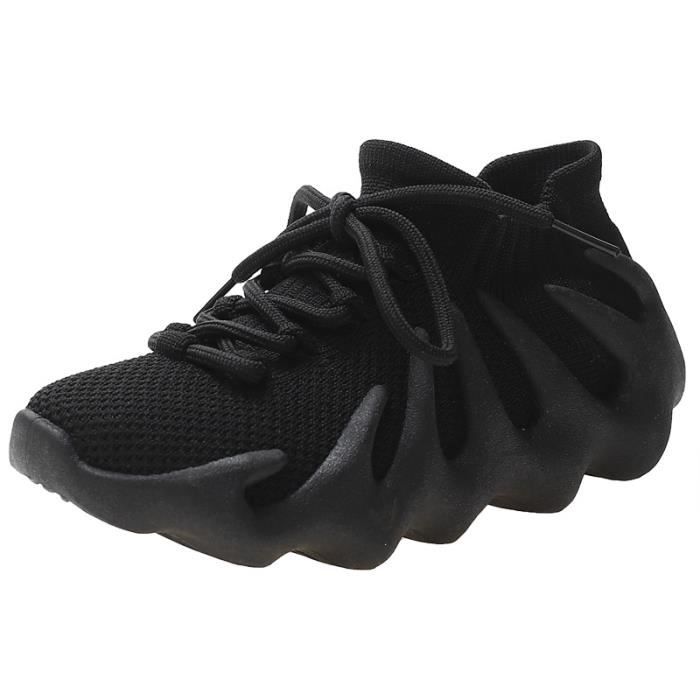 Basket Enfant Chaussures Gar on Fille Baskets Noir Cdiscount