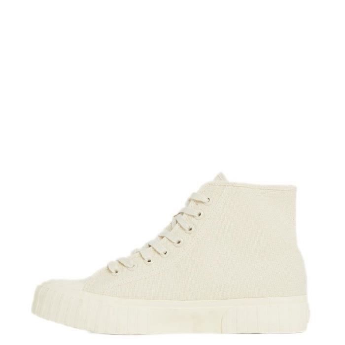 Superga Basket Superga 2696-STRIPE - SUPERGA - Beige - Tige en toile - 8 œillets métal gravés à la marque