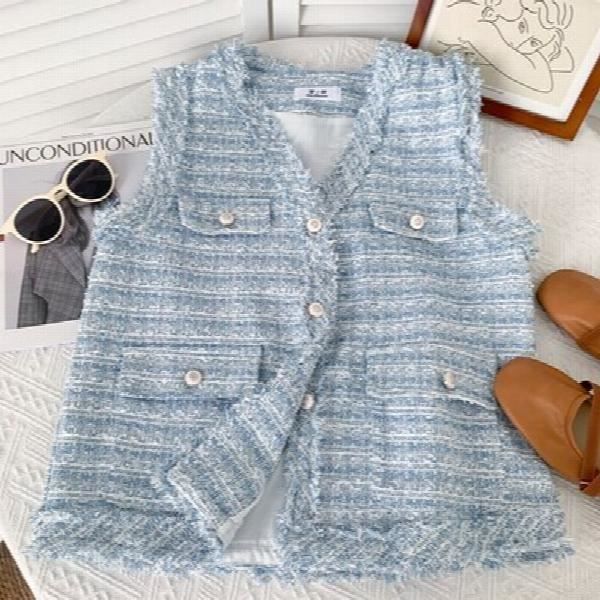 Veste oversize en jean sans manches paulette denim bleu Grace & Mila | La Redoute Veste oversize en jean sans manches paulette denim bleu Grace & Mila | La Redoute