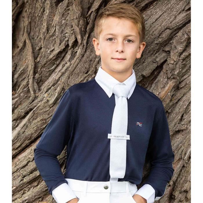 Chemise de concours equitation manches courtes enfant Premier Equine Mini Antonio navy 11 12 ans Cdiscount Sport