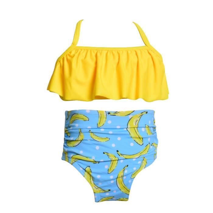Maillot De Bain 2 Pièces (tankini) Fille Justice, Bleu/vert Brillant, Taille 6, Neuf