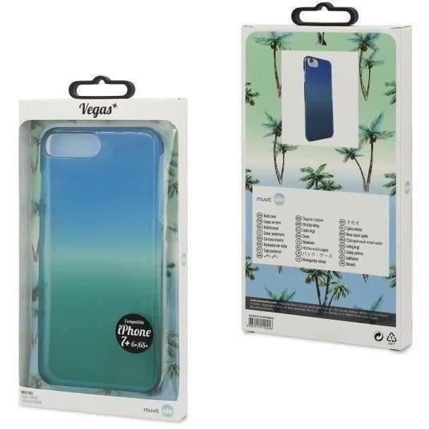 MUVIT LIFE Coque Vegas Bleu / Vert: Apple iPhone 6+ / 6S+ / 7+ / 8+