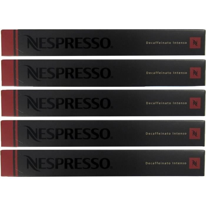 Nespresso Decaffeinato Intenso 50 Capsules Cdiscount Au quotidien