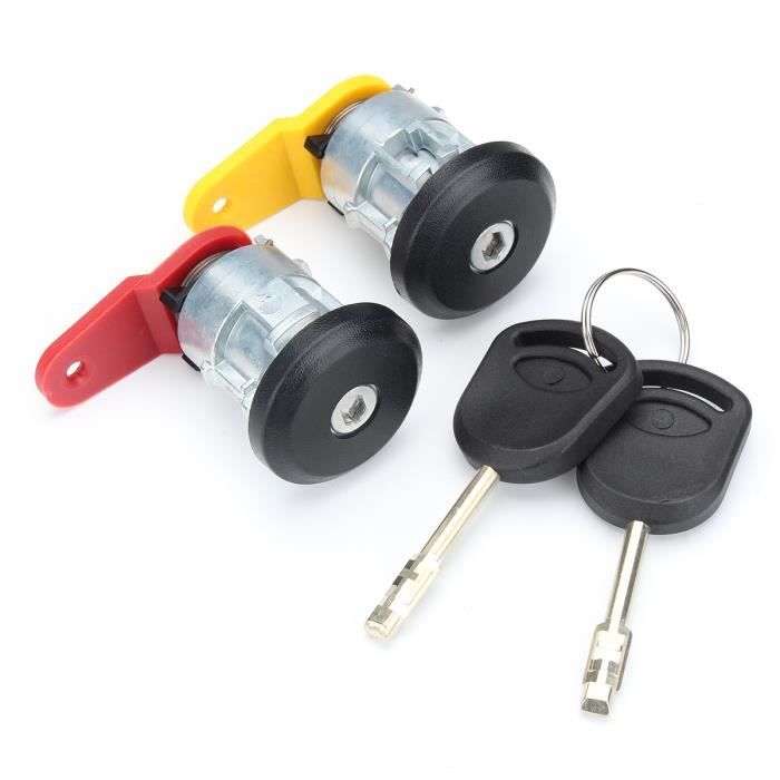 Serrure de porte 2 cl/és cylindre avant gauche droite pour Fiesta Escort Courier KA