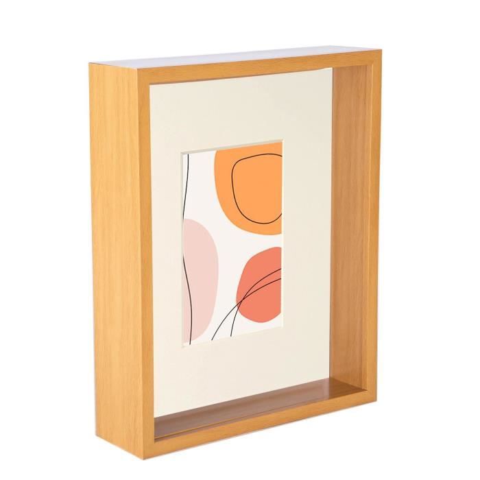 Cadre Photo 3D, Cadre 3D Profond Shadow Box Cadre Cadre Boîte En Bois