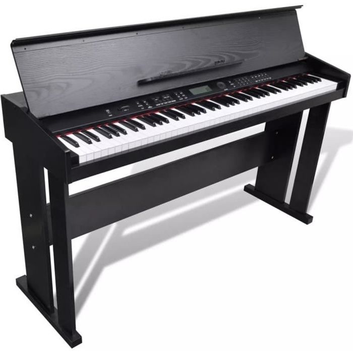 piano électronique-piano numérique avec 88 touches et support 132,5 x 39 x 77,5 cm