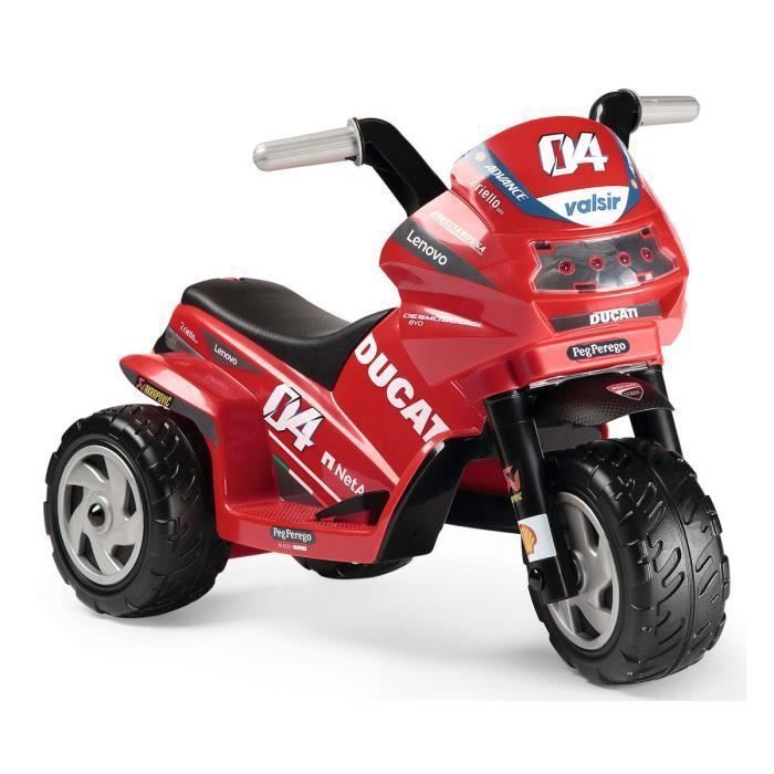 Draisienne électrique rouge Ducati Peg Perego Mini Evo pour enfant de 12 mois et plus jusqu'à 15 kg