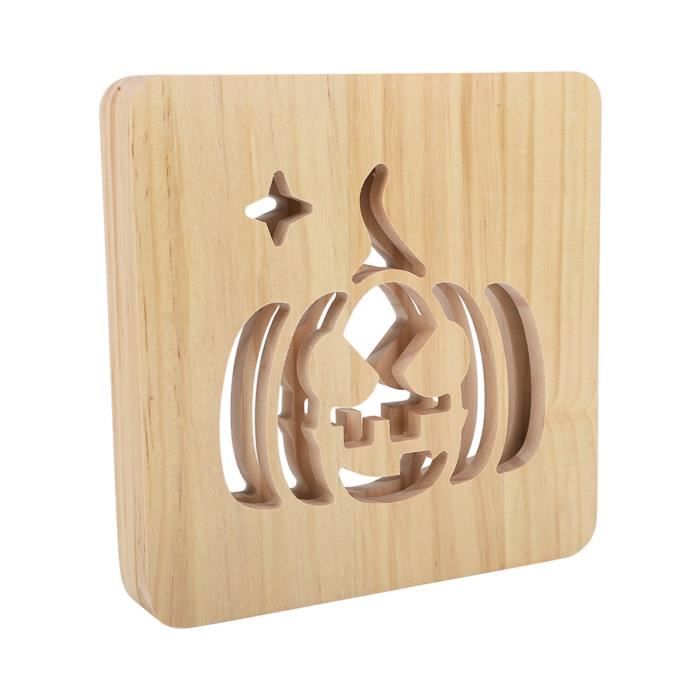 Veilleuse Led Citrouille Fantôme Halloween Décoration Fête