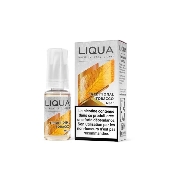 E-liquide Liqua Tabac Traditionnel / Traditional Tobacco - nct:6 mg fl:10  ml - Cdiscount Au quotidien
