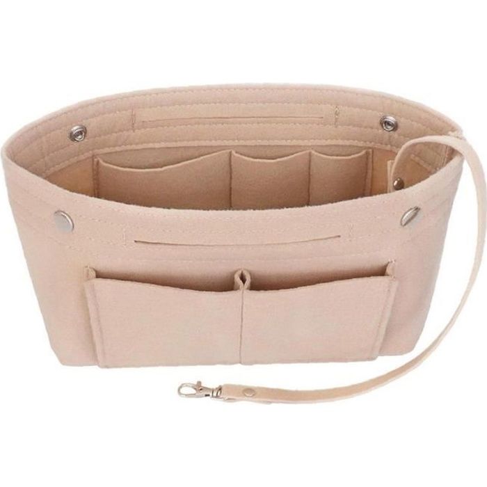 Pochette Rangement Sac à Main Senral - Organisateur Feutre 23x15x5cm Multi-Poches