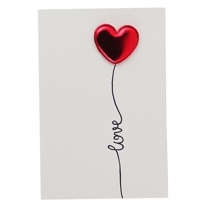 1 Pack Love Heart Cartes De Voeux Blanche A L Interieur Love You Card Carte D Anniversaire Carte Valentines Cartes De Ma Emme Amant Cdiscount Beaux Arts Et Loisirs Creatifs