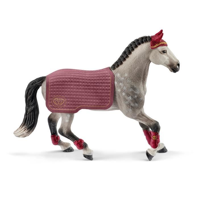Jument Trakehnen concours équestre, coffret schleich avec 1 cheval schleich et 1 couverture, coffret
