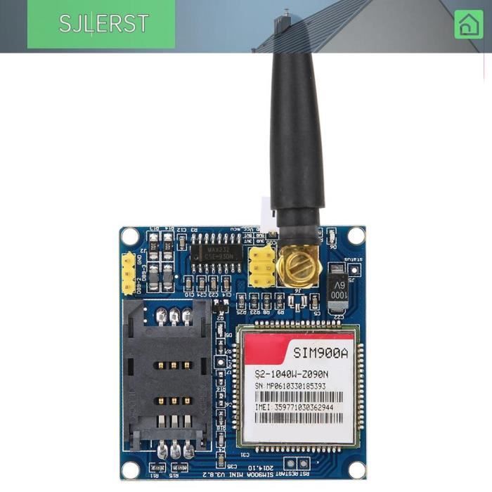 Module SIM 900A - SJLERST - Développement GSM GPRS - Alimentation 5-18V ...