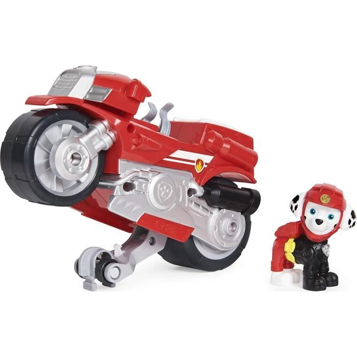 Paw Patrol LA Pat' Patrouille - VEHICULE + Figurine Chase Moto Pups - Moto  avec Rétrofriction Et Figurine Amovible De Chase - 6061223 - Jouet Enfant 3