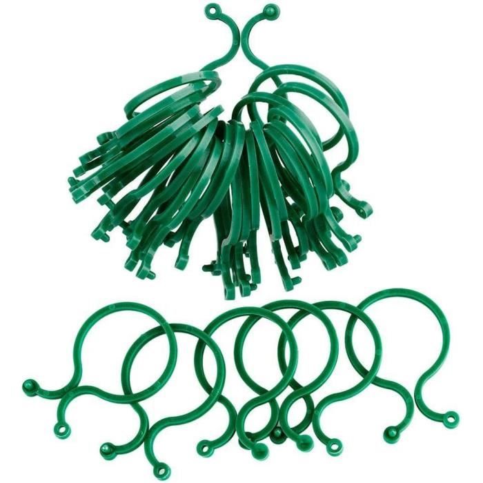 Lot De 100 Pinces De Support Pour Plantes, Tomates, Liens, Ficelles, Treillis De Vigne, Cages - 11