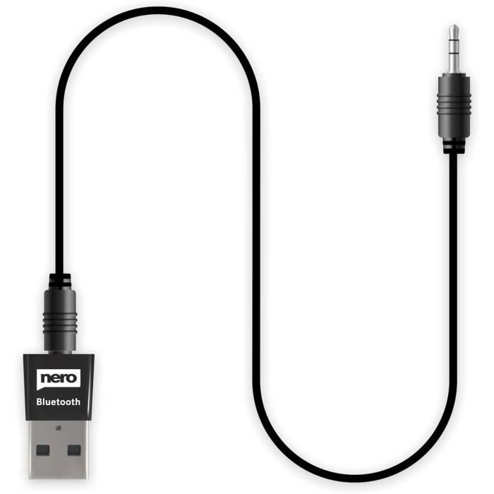 Bluetooth Dongle De Originele Nero, Kleine Bluetooth 5.0 AUX Audio-adapter ( bijvoorbeeld Voor Auto, Hifi-installatie Enz.) | Ontvanger | USB-dongle | Draadloze Zender | Muziek | 3,5 Mm Jack Nero 5.0 Dongle Automatisch