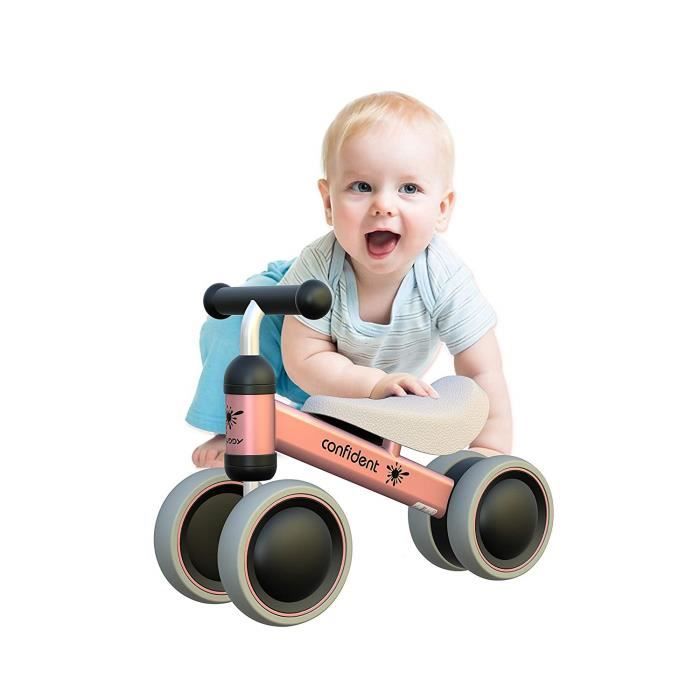 Porteur Bébé Moto Vélo Enfant 1 an Jouet Enfant 10-18 Mois Véhicule sans  Pédale Rose - Cdiscount Jeux - Jouets