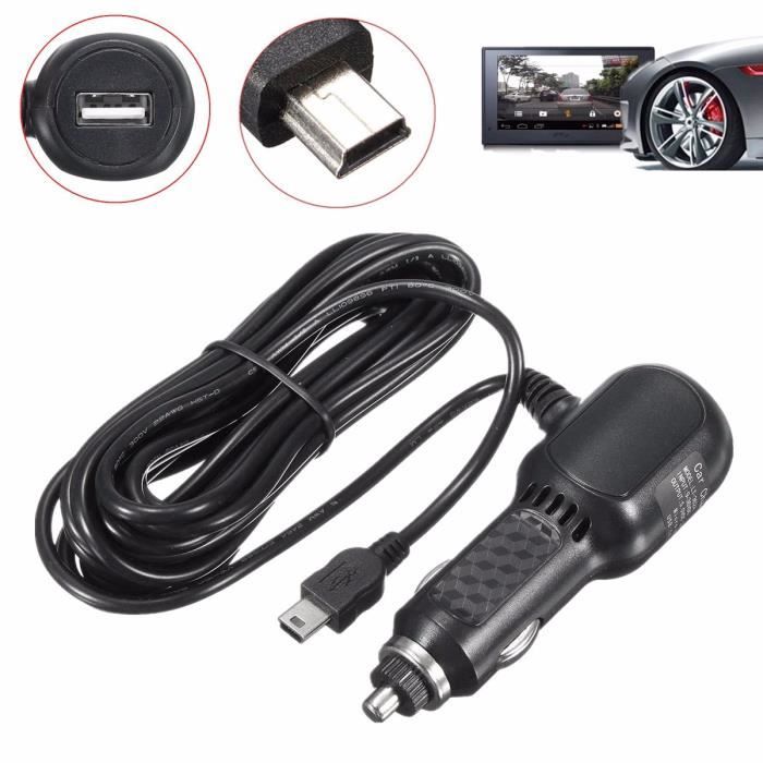 2.5A Mini USB Voiture Auto Chargeur Adaptateur Câble Pour GARMIN Nuvi Phone GPS