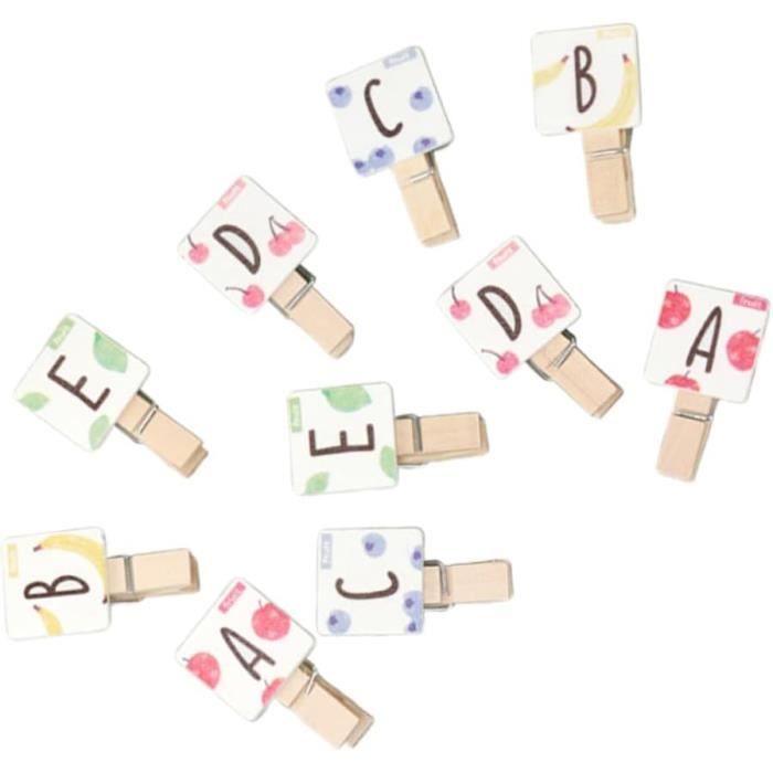 STOBAZA 100 Pièces Mini Pinces Naturel Clips Multifonctions Solides