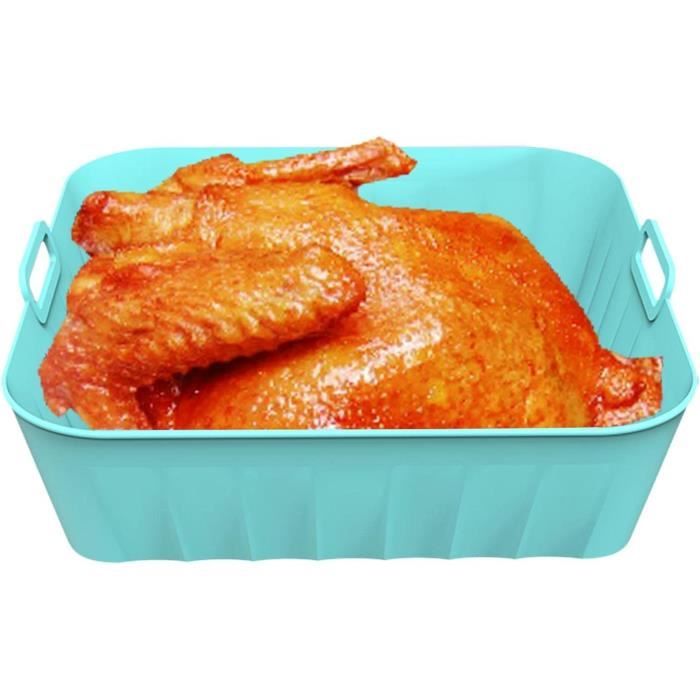 Moule Carré Pour Air Fryer 7 Ou 8 Pouces - Antiadhésif, Acier Aluminium, Cuisson Gâteau