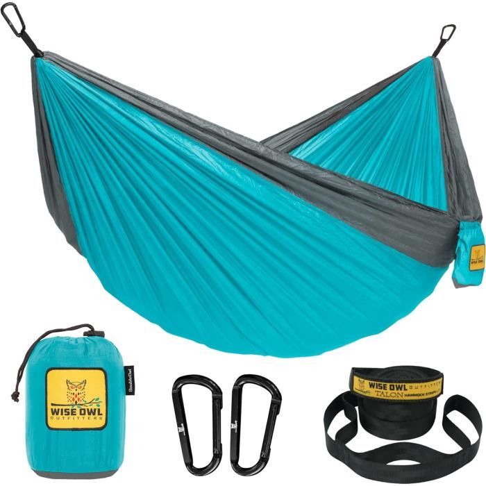 Hamac Camping Wise Owl Outfitters Hamac Par Les - Hamacs Simples Et Doubles De Camping - Meilleur Équipement Hamac Portable Léger Cordes Incluses